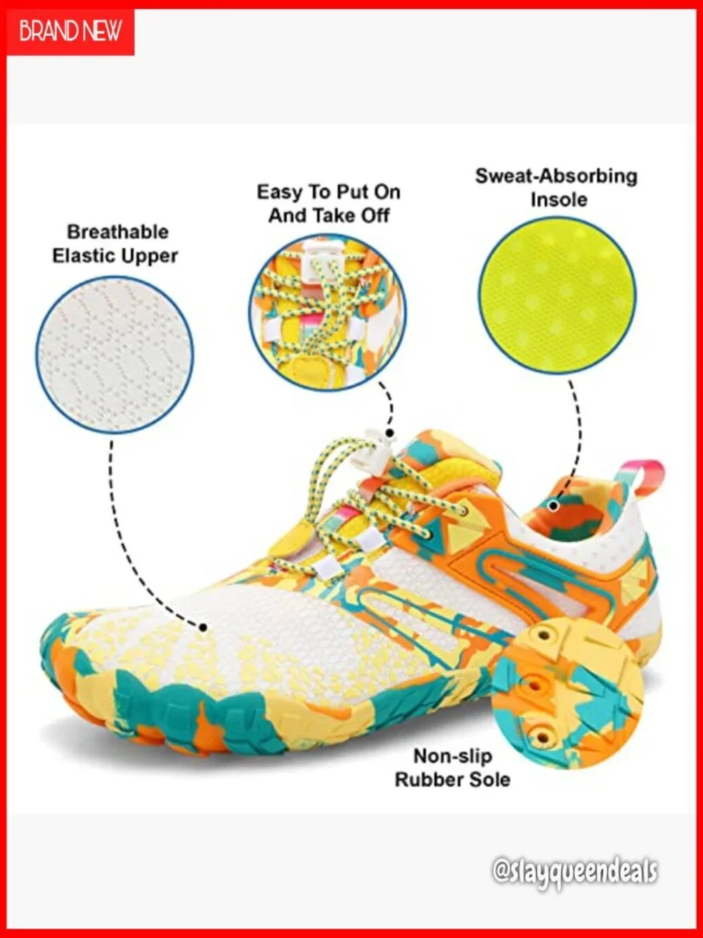 Quick Dry Water Shoes for Hiking Beach Kayaking Barefoot Athletic